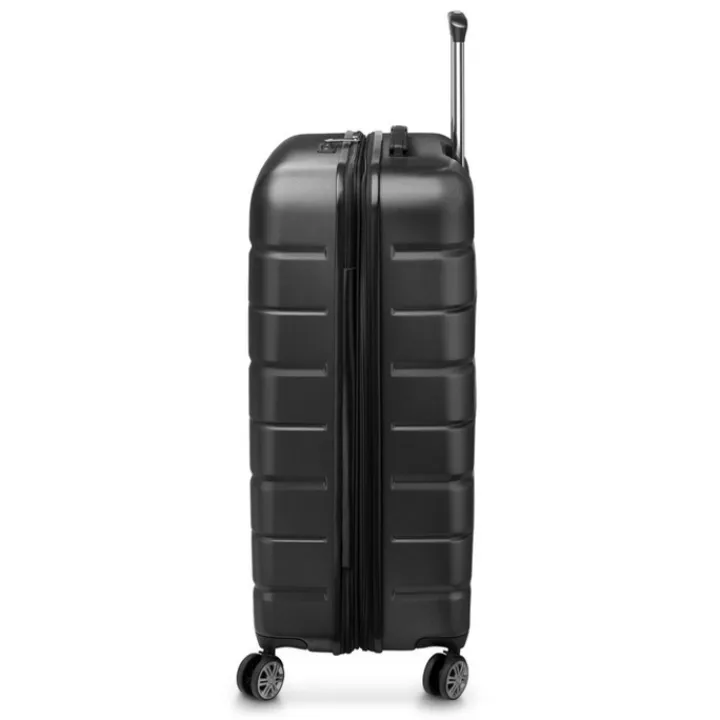 Reistrolleys|Reiskoffers>Delsey Air Armour 4 Wheel Large Trolley 77 Expandable black