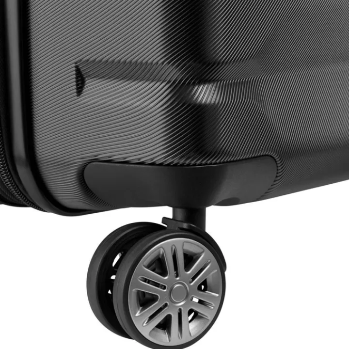Reistrolleys|Reiskoffers>Delsey Air Armour 4 Wheel Large Trolley 77 Expandable black