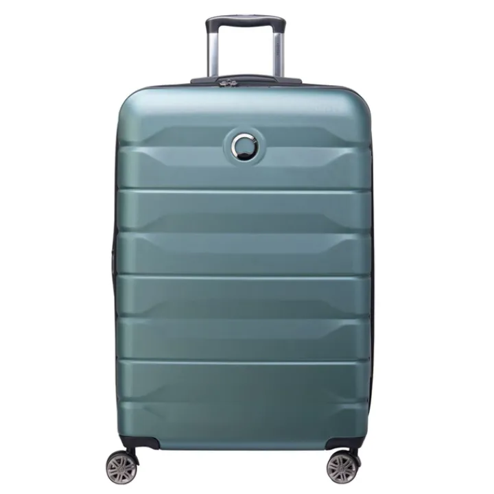 Reistrolleys|Reiskoffers>Delsey Air Armour 4 Wheel Large Trolley 77 Expandable light green