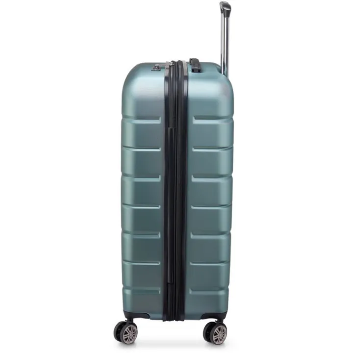 Reistrolleys|Reiskoffers>Delsey Air Armour 4 Wheel Large Trolley 77 Expandable light green