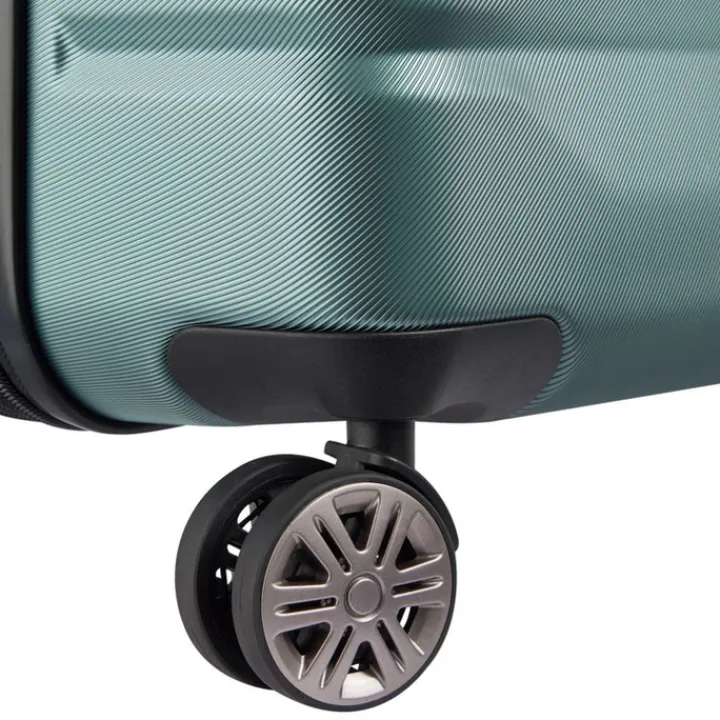 Reistrolleys|Reiskoffers>Delsey Air Armour 4 Wheel Large Trolley 77 Expandable light green