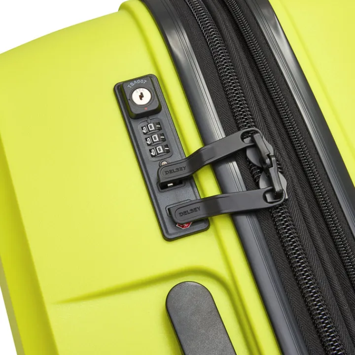 Handbagage Trolleys|Reistrolleys>Delsey Belmont Plus MR Cabin Trolley 55/35 Expandable green chartreuse
