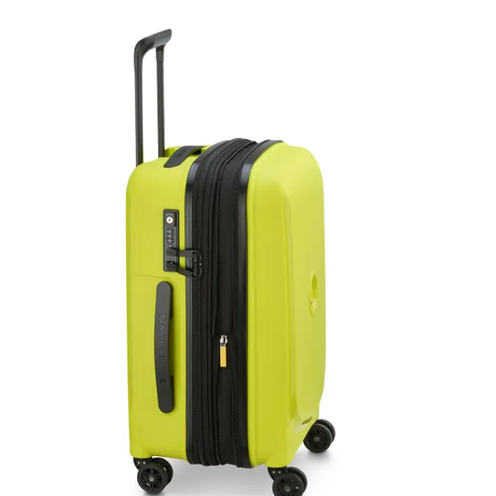 Handbagage Trolleys|Reistrolleys>Delsey Belmont Plus MR Cabin Trolley 55/35 Expandable green chartreuse