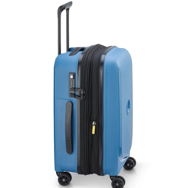Handbagage Trolleys|Reistrolleys>Delsey Belmont Plus MR Cabin Trolley 55/35 Expandable blue