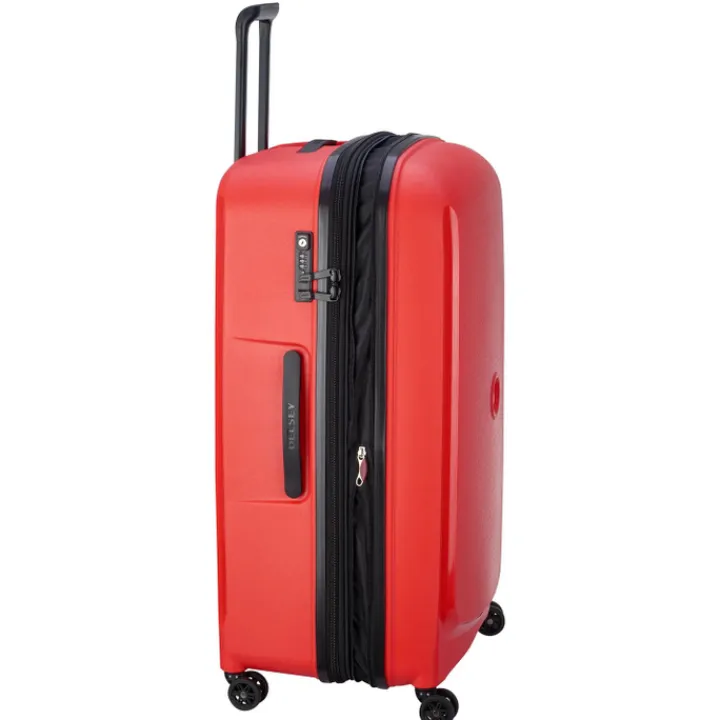 Reistrolleys|Reiskoffers>Delsey Belmont Plus MR Trolley XL Expandable red