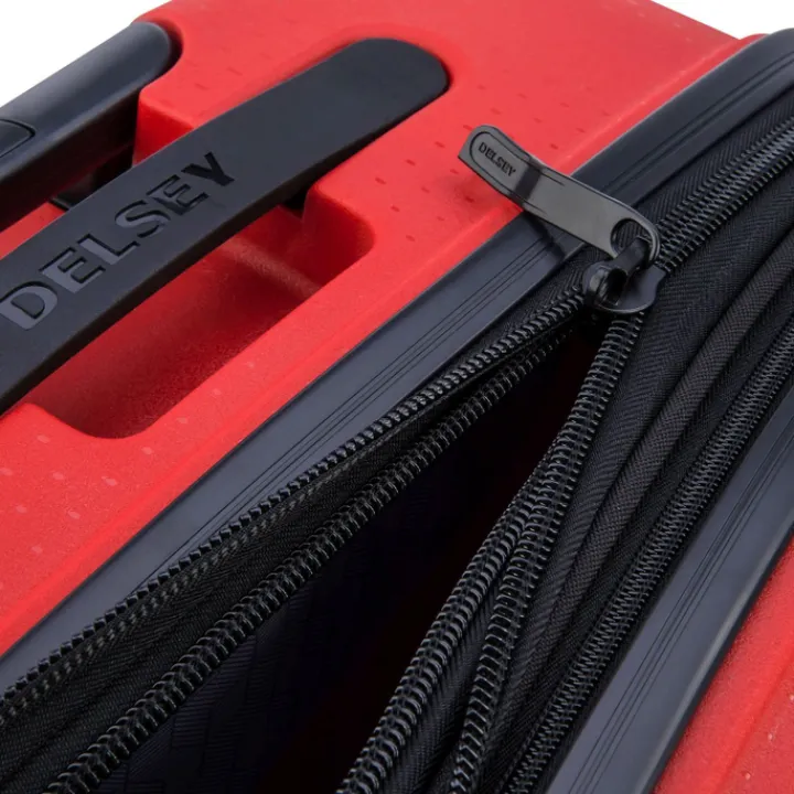 Reistrolleys|Reiskoffers>Delsey Belmont Plus MR Trolley XL Expandable red