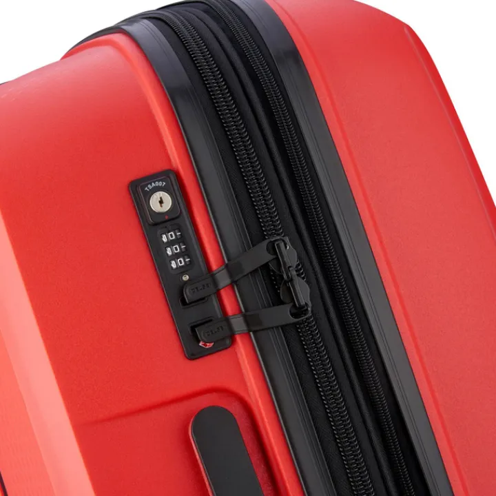 Reistrolleys|Reiskoffers>Delsey Belmont Plus MR Trolley XL Expandable red