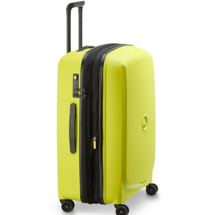 Reistrolleys|Reiskoffers>Delsey Belmont Plus MR Trolley M Expandable green chartreuse