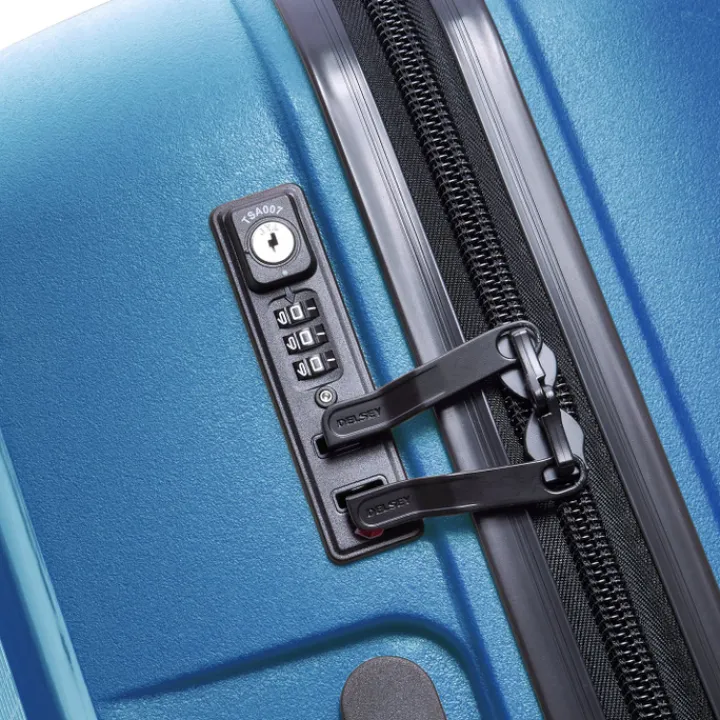 Reistrolleys|Reiskoffers>Delsey Belmont Plus MR Trolley L blue