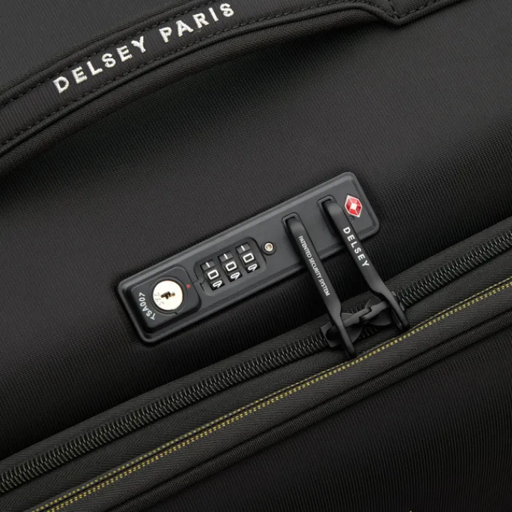 Reistrolleys|Reiskoffers>Delsey Brochant 3 Trolley 78 Expandable black