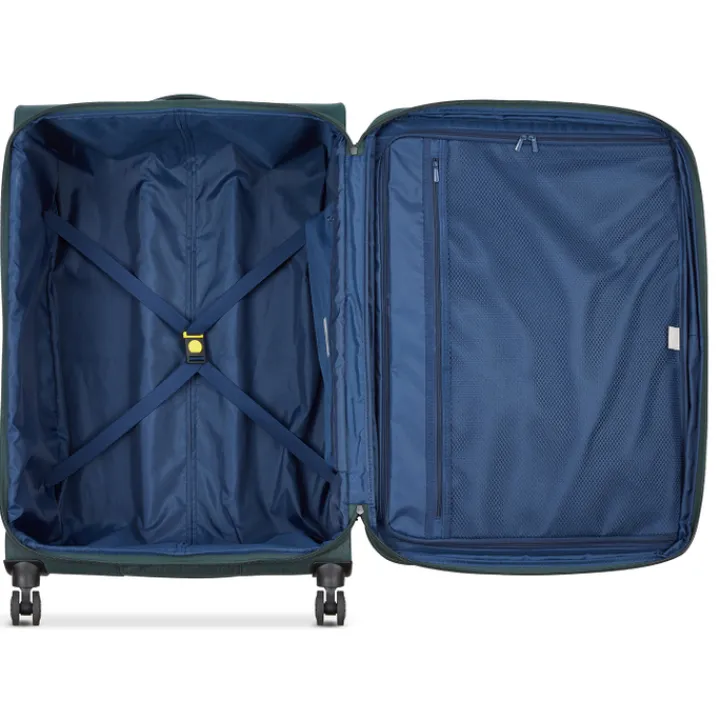 Reistrolleys|Reiskoffers>Delsey Brochant 3 Trolley 78 Expandable pine green
