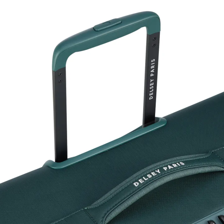 Reistrolleys|Reiskoffers>Delsey Brochant 3 Trolley 78 Expandable pine green