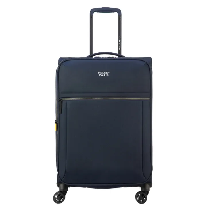 Reistrolleys|Reiskoffers>Delsey Brochant 3 Trolley 67 Expandable navy blue