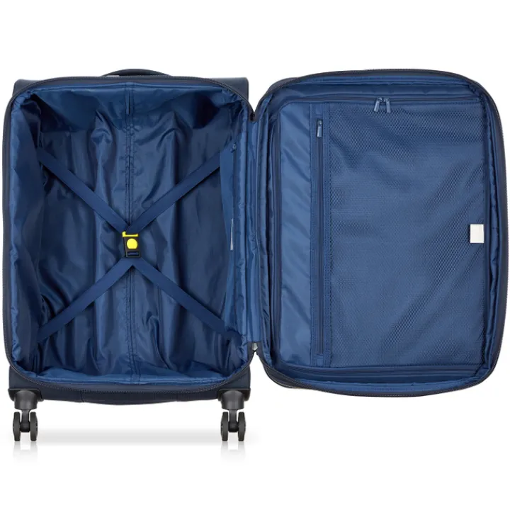 Reistrolleys|Reiskoffers>Delsey Brochant 3 Trolley 67 Expandable navy blue