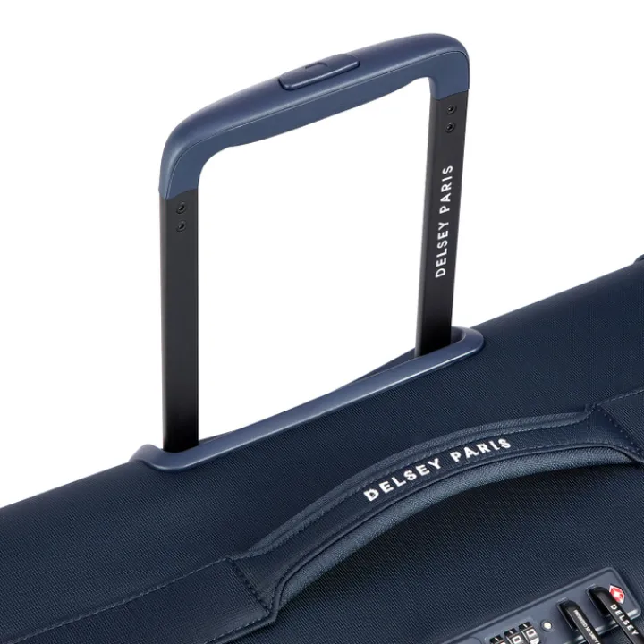 Reistrolleys|Reiskoffers>Delsey Brochant 3 Trolley 67 Expandable navy blue