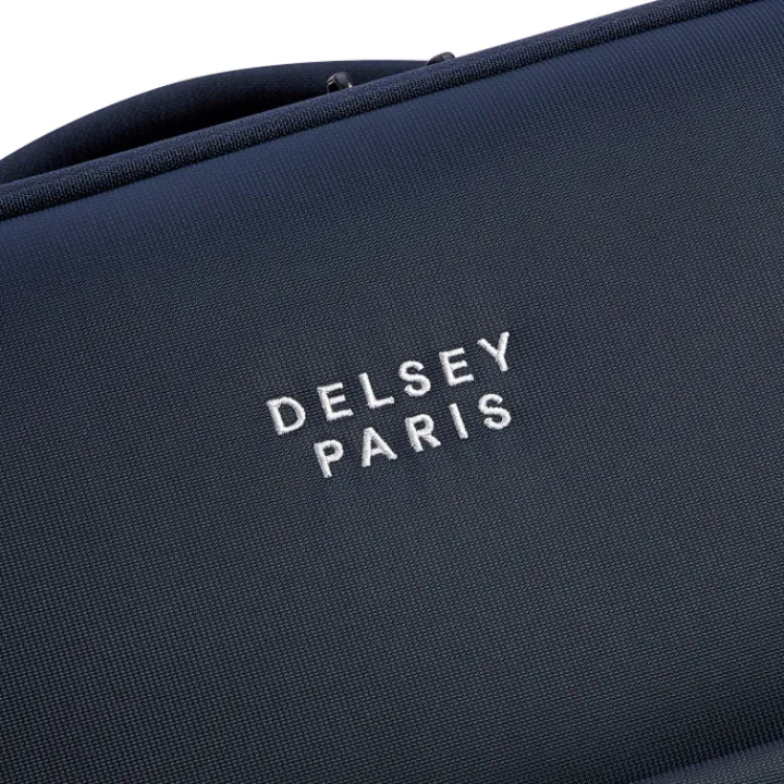 Reistrolleys|Reiskoffers>Delsey Brochant 3 Trolley 67 Expandable navy blue