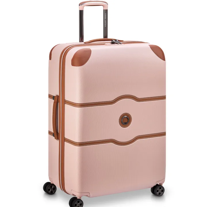 Reistrolleys|Reiskoffers>Delsey Chatelet Air 2.0 4 Wheel Large Trolley 76 pink