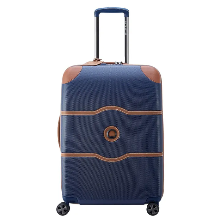Reistrolleys|Reiskoffers>Delsey Chatelet Air 2.0 4 Wheel Medium Trolley 66 navy blue