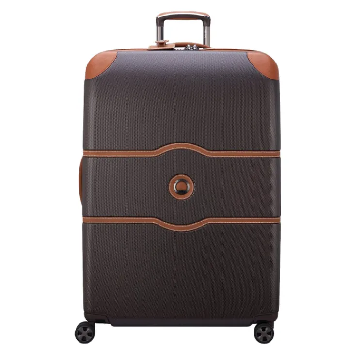 Reistrolleys|Reiskoffers>Delsey Chatelet Air 2.0 4 Wheel Large Trolley 82 brown