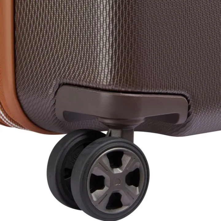Reistrolleys|Reiskoffers>Delsey Chatelet Air 2.0 4 Wheel Large Trolley 76 marron