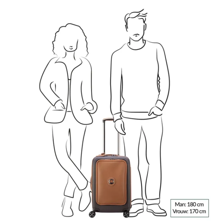 Handbagage Trolleys|Laptop Trolleys>Delsey Chatelet Air 2.0 Cabin Trolley 55 brown