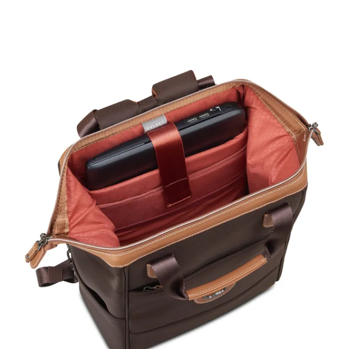 14 Inch Laptoptassen|Laptop Rugzakken>Delsey Chatelet Air 2.0 Tote Backpack brown