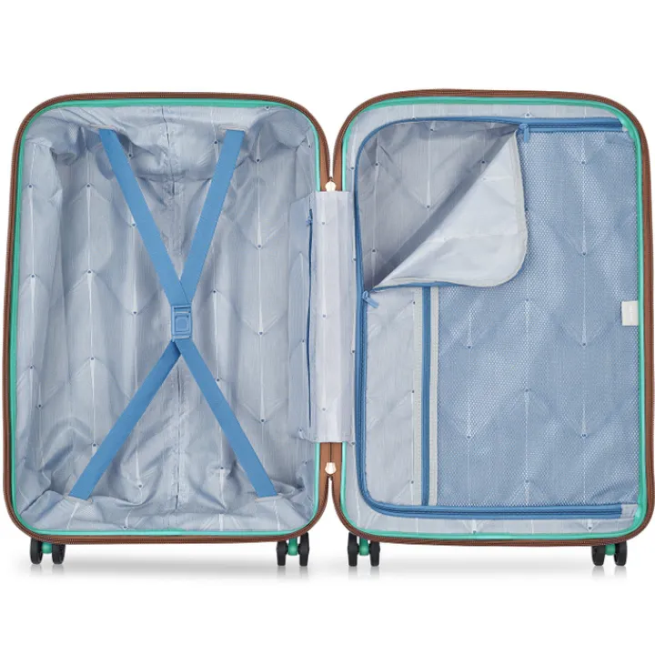 Reistrolleys|Reiskoffers>Delsey Freestyle 4 Wheel Trolley 67 pistache