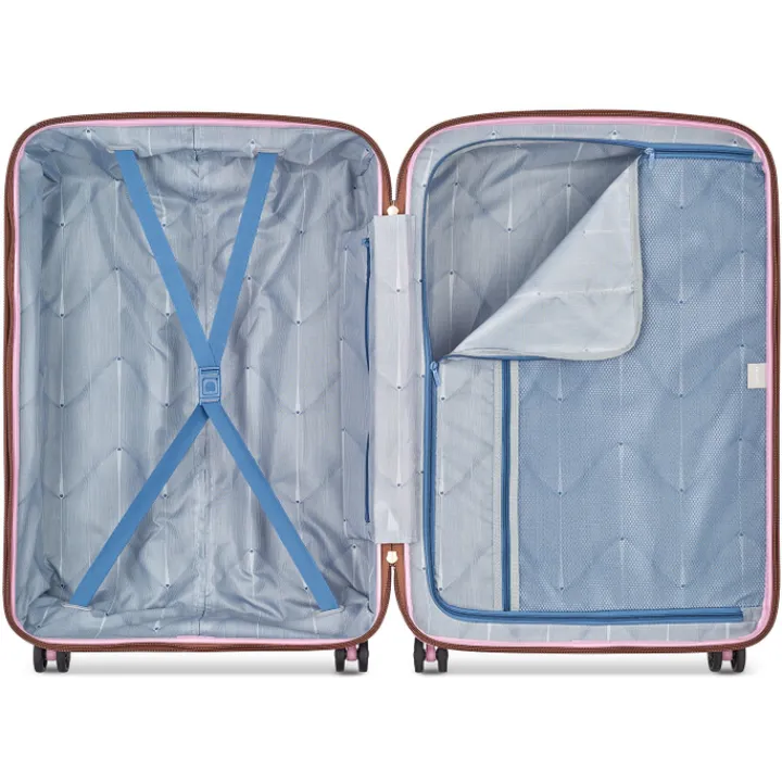 Reistrolleys|Reiskoffers>Delsey Freestyle 4 Wheel Trolley 76 paonie