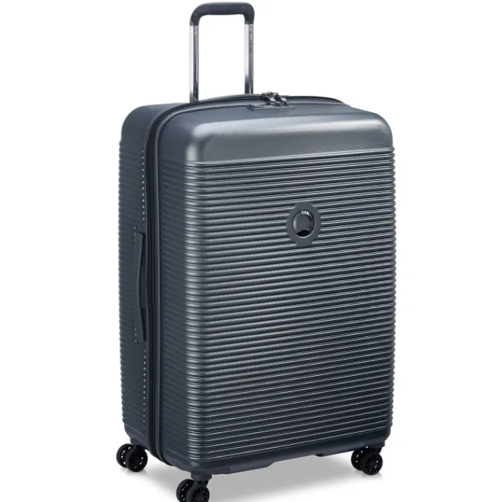 Reistrolleys|Reiskoffers>Delsey Freestyle 4 Wheel Trolley 76 graphite