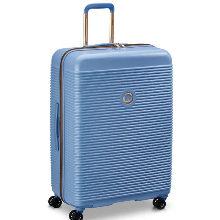 Reistrolleys|Reiskoffers>Delsey Freestyle 4 Wheel Trolley 76 himmelblau