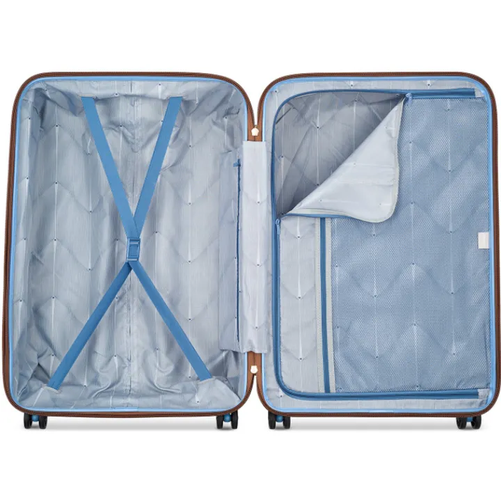 Reistrolleys|Reiskoffers>Delsey Freestyle 4 Wheel Trolley 76 himmelblau