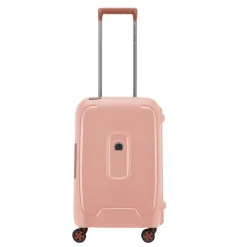 Transavia Trolleys|Klm Trolleys>Delsey Moncey 4 Wheel Cabin Trolley 55/35 rose