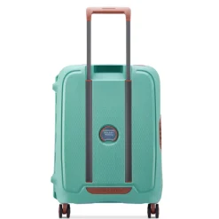 Transavia Trolleys|Ryanair Trolleys>Delsey Moncey 4 Wheel Slim Cabin Trolley 55 almond