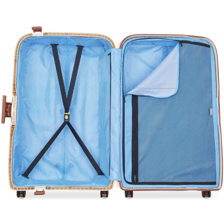 Reistrolleys|Reiskoffers>Delsey Moncey 4 Wheel Trolley 82 cm angora white