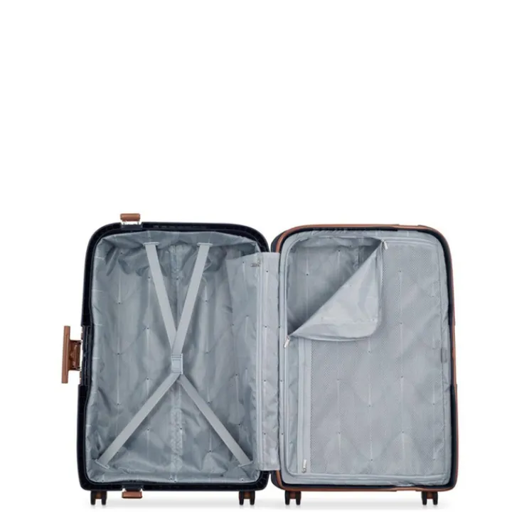 Reistrolleys|Reiskoffers>Delsey Moncey 4 Wheel Trolley 69 cm ink blue