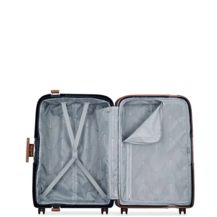 Reistrolleys|Reiskoffers>Delsey Moncey 4 Wheel Trolley 76 cm ink blue