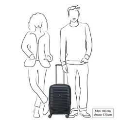 Handbagage Trolleys|Reistrolleys>Delsey Shadow 5.0 Cabin Trolley Front Pocket 55 Expandable green
