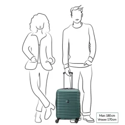 Transavia Trolleys|Ryanair Trolleys>Delsey Shadow 5.0 Cabin Trolley 55/40 blue