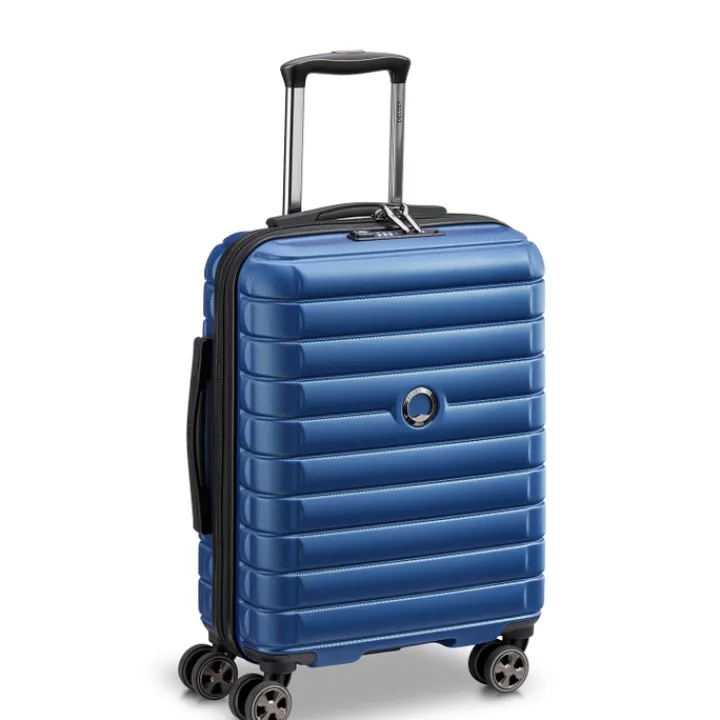 Transavia Trolleys|Ryanair Trolleys>Delsey Shadow 5.0 Cabin Trolley 55/40 blue