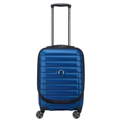 Handbagage Trolleys|Reistrolleys>Delsey Shadow 5.0 Cabin Trolley Front Pocket 55 Expandable blue