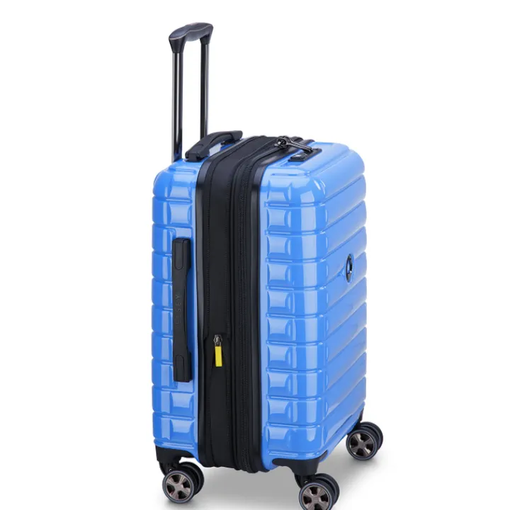 Handbagage Trolleys|Reistrolleys>Delsey Shadow 5.0 Cabin Trolley 55/35 Expandable light blue