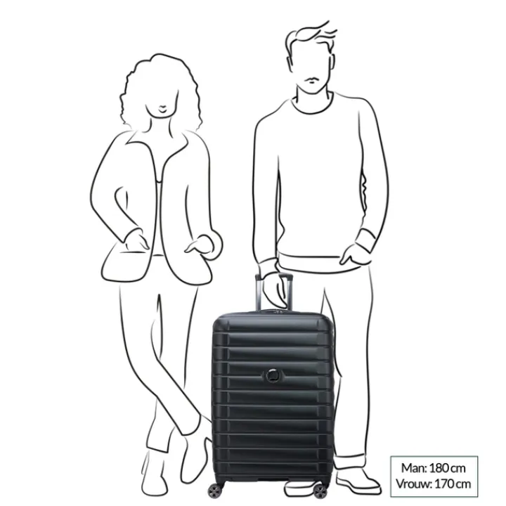 Reistrolleys|Reiskoffers>Delsey Shadow 5.0 Trolley 75 Expandable blue