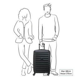 Reistrolleys|Reiskoffers>Delsey Shadow 5.0 Trolley 66 Expandable black