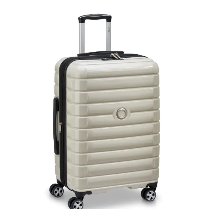 Reistrolleys|Reiskoffers>Delsey Shadow 5.0 Trolley 66 Expandable ivory
