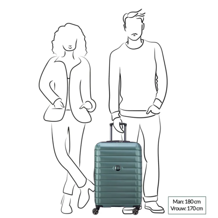 Reistrolleys|Reiskoffers>Delsey Shadow 5.0 Trolley 66 Expandable blue