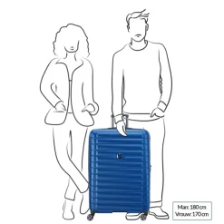 Reistrolleys|Reiskoffers>Delsey Shadow 5.0 Trolley 82 Expandable blue