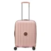 Transavia Trolleys|Ryanair Trolleys>Delsey St Tropez 4 Double Wheels Slim Cabin Trolley 55 pink