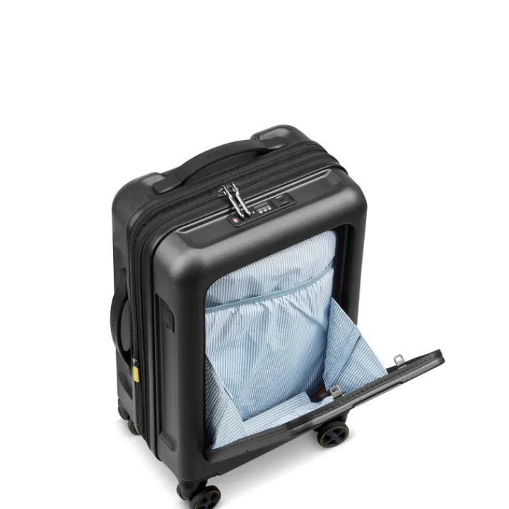 Handbagage Trolleys|Reistrolleys>Delsey Turenne 2.0 Cabin Trolley S Front Pocket black