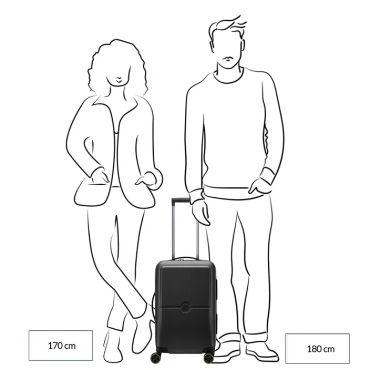 Handbagage Trolleys|Reistrolleys>Delsey Turenne 2.0 Cabin Trolley S 55/35 dark green