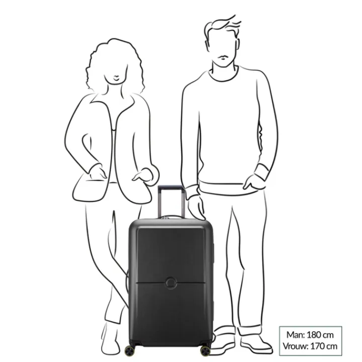 Reistrolleys|Reiskoffers>Delsey Turenne 2.0 Trolley L black